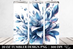 20 Oz Tumbler Sublimation | Abstract Glossy Freesia Made of Product Image 2
