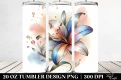 Shiny Lily Tumbler | 20 oz Tumbler Product Image 2