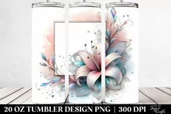 Pastel Lily Tumbler | 20 oz Tumbler Product Image 2