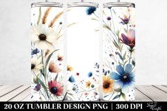 Centered Wildflowers Frame | 20 oz Tumbler Product Image 2