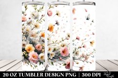 Tumbling in Spring Petals 20 Oz Tumbler Product Image 2
