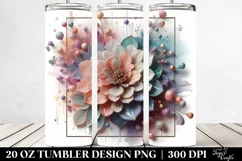Abstract Glossy Zinnia 20 Oz Tumbler Product Image 2