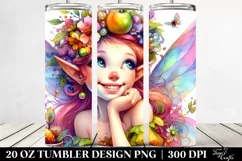 Vibrant Smiling Fairy Tumbler Product Image 2