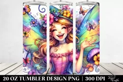 Vibrant Fairy Funny Tumbler Product Image 2