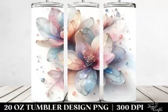 Abstract Shiny Magnolia 20 Oz Tumbler Product Image 2