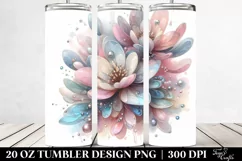 Abstract Shiny Magnolia 20 Oz Tumbler Product Image 2