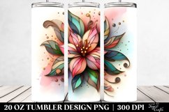 y Gardenia, Transparent 20 Oz Tumbler Product Image 2