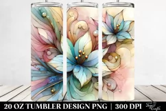 Abstract Stained Gardenia 20 Oz Tumbler Product Image 2