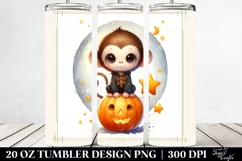 Baby Monkey Dressed for Halloween 20 Oz Tumbler Product Image 2