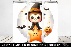 Cute Baby Monkey in Halloween Costume, 20 Oz Tumbler Product Image 2