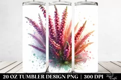Watercolor Heather Splash | 20 Oz Tumbler Product Image 2