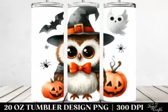 Simple Halloween Owl Clipart 20 Oz Tumbler Product Image 2