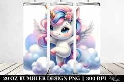 Cute Baby Unicorn Dancing | 20 Oz Tumbler Product Image 2