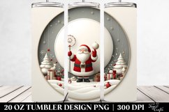 Simple Santa Round Image, Transparent 20 Oz Tumbler Product Image 2