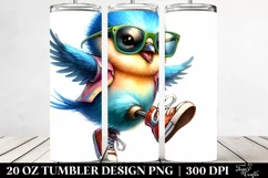 Cute Baby Bird Jumping | 20 oz Tumbler Product Image 2