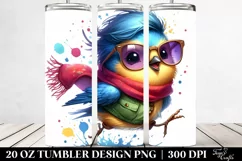 Cute Baby Bird Jumping | 20 oz Tumbler Product Image 2