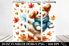 Colorful Tumbling Dog 20 oz Tumbler Product Image 2