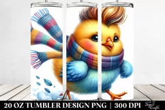 Cute Baby Chicken Running 20 Oz Tumbler Product Image 2
