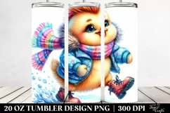 Cute Baby Chicken Running 20 Oz Tumbler Product Image 2