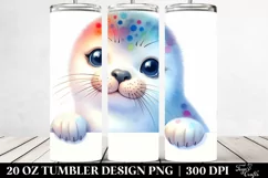 Colorful Seal Smile Eyes | 20 Oz Tumbler Product Image 2