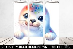 Colorful Seal Smile Eyes | 20 Oz Tumbler Product Image 2
