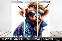 Cute Baby Highlandcow Posing | 20 oz Tumbler Product Image 2