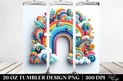 Colorful Whimsical Rainbow | 20 Oz Tumbler Product Image 2