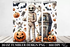 Funny Halloween Mummy's Tomb Clipart Product Image 2