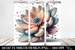 Pastel Wooden Stained Anemone|20 oz Tumbler Product Image 2