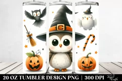Simple Halloween Owl Clipart 20 Oz Tumbler Product Image 2