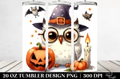 Simple Halloween Owl Clipart 20 Oz Tumbler Product Image 2