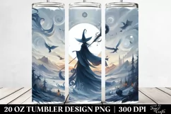 Simple Witch Digital Painting | 20 oz Tumbler Product Image 2