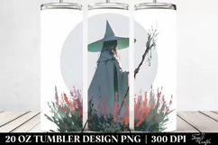 Simple Witch Digital Painting | 20 oz Tumbler Product Image 2