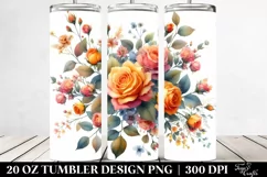 Colorful Orange Roses | 20 oz Tumbler Product Image 2