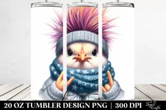 Winter Baby Chicken with Cool Haircut, 20 Oz Tumbler Product Image 2