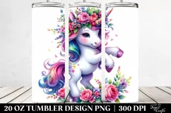 Vibrant Baby Unicorn Dancing Tumbler Product Image 2