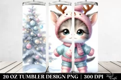 Winter Baby Kitten with Crazy Haircut, 20 Oz Tumbler Product Image 2