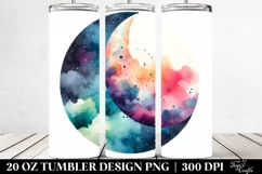 Colorful Simple Moon | 20 Oz Tumbler Product Image 2
