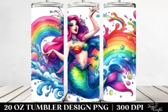 Mermaid Dancing Funny | 20 oz Tumbler Product Image 2