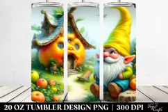 Gnome in Yellow Hat | 20 oz Tumbler Product Image 2