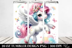 Cute Baby Unicorn Dancing | 20 Oz Tumbler Product Image 2