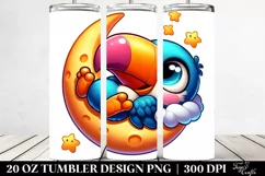 crazy looking Baby Toucan | 20 Oz Tumbler Product Image 2