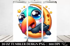 crazy looking Baby Toucan | 20 Oz Tumbler Product Image 2