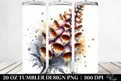 Shiny Golden Foxglove | 20 Oz Tumbler Product Image 2
