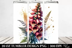 Shiny Golden Foxglove | 20 Oz Tumbler Product Image 2