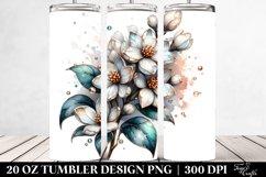 20 Oz Tumbler Sublimation | Shiny y Jasmine Metallic Product Image 2
