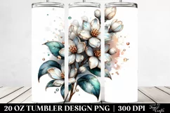 20 Oz Tumbler Sublimation | Shiny y Jasmine Metallic Product Image 2