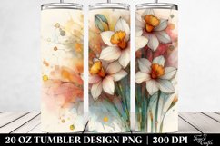 Wooden Narcissus with Clipart 20 Oz Tumbler Product Image 2