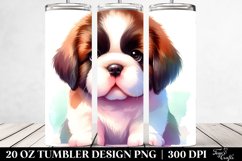 Expressive Baby Saint Bernard | 20 oz Tumbler Product Image 2
