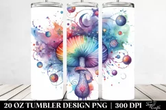 Colorful Magical Mushroom | 20 Oz Tumbler Product Image 2